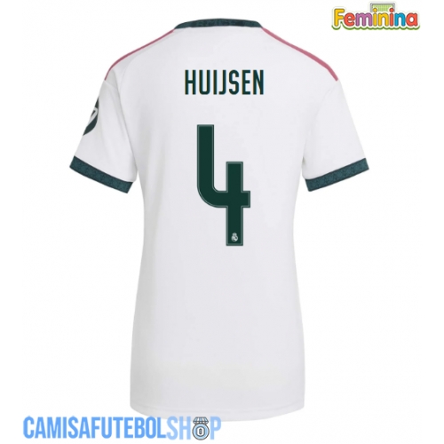 Camisa de time de futebol Real Madrid Dean Huijsen #4 Replicas 1º Equipamento Feminina 2026-27 Manga Curta